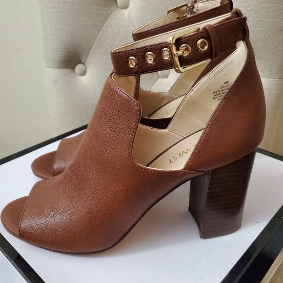 Nine West open-toe heeled sandal/bootie - Picture 3 of 6